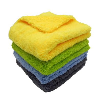 China Super Absorbent And Soft Wholesale Premium Detailing Polishing Buffing Polishing Towel Drying Wash With Edgeless Plush Microfiber Cloth for sale