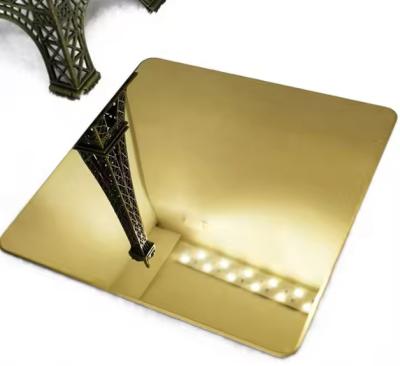 China Gold 316 Stainless Steel Plate Mirror Finish 4mm Stainless Steel Sheet for sale