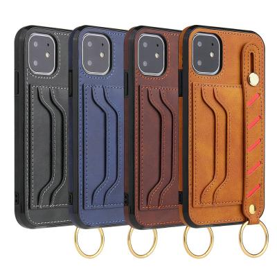 China 3 Card Slots Stand Up Purse Card Function Making Leather Case For iPhone X Case Back Cover Hard Soft Silicone Bumper For Iphone Xs 6 7 8 11 12 Pro Max for sale