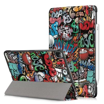 China New Creative Cute Cartoon Magnetic Tablet Cover Stand Smart Cover PU Leather Smart Case For iPad 10.2 2019 9.7