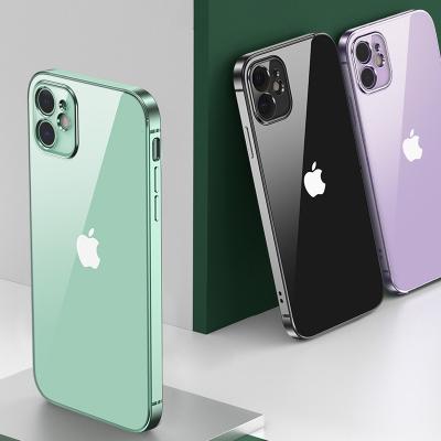 China Ultra Thin Bumper Case For iPhone 11 pro Max Luxury Silicone Metal Aluminum For iPhone 12 X R XS XR 7 8 Plus Blue Se 2020 Phone Accessories for sale