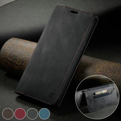 China Ultra Thin Business Men Women Style Phone Cover For Samsung A21s Flip Cover RFID Stand Magnetic Leather Case For iPhone 12 for sale