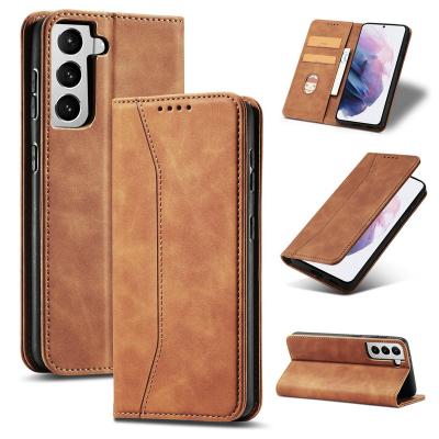 China Luxury Fast Shipping New Arrivals Anti-fall For Samsung A22 5G Case Magnetic Retro Wallet Smart Cell Phone Case For Samsung Galaxy A22 5G for sale