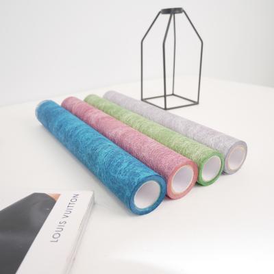 China Double sided silk nonwoven 30GSM, polyester nonwoven, long fiber nonwoven for table runner for sale