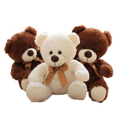 China Warm White and Brown Teddy Bear Plush Toy Stuffed Cute Valentines Day Gifts Sale Valentines Day Gifts for sale