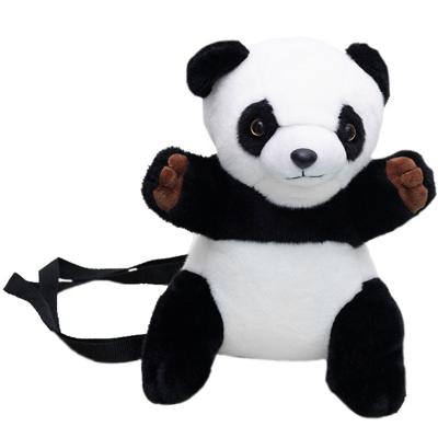 China New Style Material Cute Plush Soft Eco-friendly Toy Plush Panda Children School Bags Kids Backpack for sale