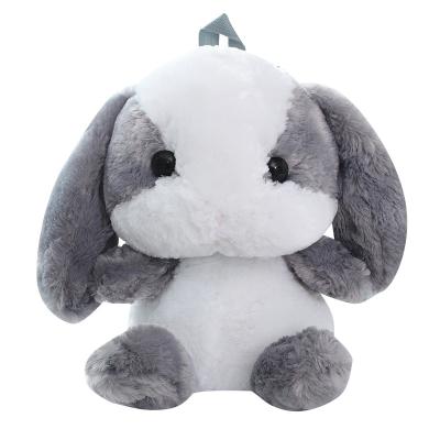 China Super Soft Cartoon Bunny Custom Plush Animal Toy Kids Stuffed Cute Easter Gift New Arrival Backpacks School Bag for sale