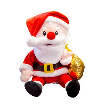 China Christmas Gift Kids Read Story Christmas Gift Santa Clowns Plush Hand Puppet Plush Toys for sale