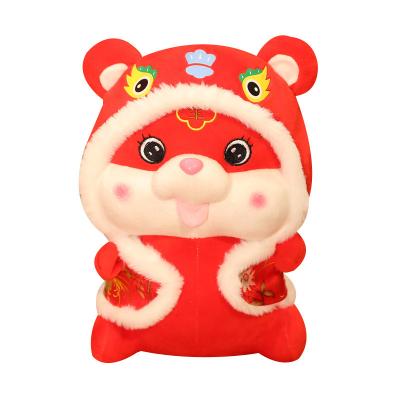 China Tiger New Year Decorations Mascot Eco-friendly Material Costume Chinese Plush Soft Toys for sale