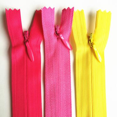 China Viable Netting #3 #4 Invisible Lace Woven Zipper Tape For Wedding Dress for sale