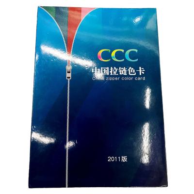 China Viable zipper color card ccc color card for zipper for sale