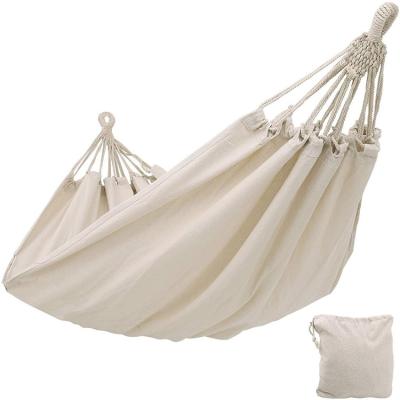 China Durable Hot Sell Cotton Brazil Hammock White Cotton Hammock for sale