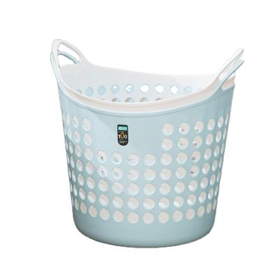 China Modern Hot Sale Basket Laundry Storage Baskets Plastic Shopping Clothes Flower Organizer Bins With Handles for sale