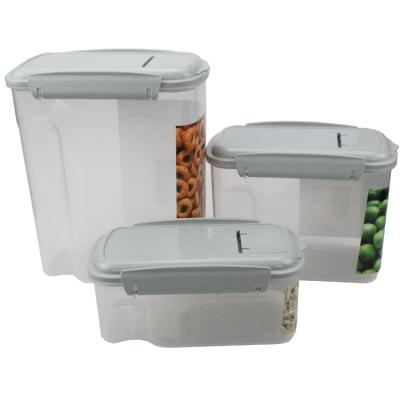 China Wholesale Leak Proof Amazon 3pcs High Capacity Food and Oats Sealed Storage Tub for sale