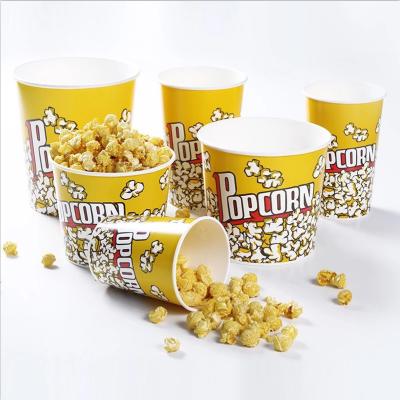 China Wholesale Disposable Plastic PP Food Bucket With Lid Popcorn Bucket for sale