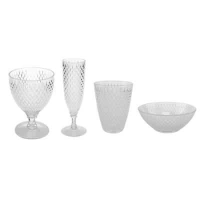 China Single Wall BPA Free Stackable Barware for Liquor and Bourbon Cocktail Drinks Cups Whiskey Plastic Wine Glass for sale