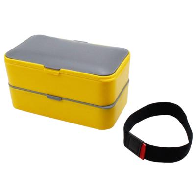 China Eco-Friendly Plastic Biodegradable Freshness Preservation Kids Food Containers Silicone Bento Sushi Lunch Box Set for sale