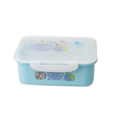 China Bento Lunch Box For Kids Microwave Safe Rectangle Plastic Picnic BPA Free Use for sale