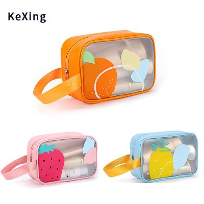 China 2022 New Design Fashion Transparent Portable Clear Waterproof Travel Cosmetic Bags for sale