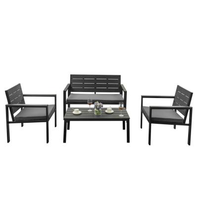 China Modern Outdoor Furniture 6ft Blow Molded With Rattan Look Garden Tables for sale