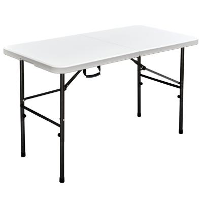 China Hot Sale White Plastic Rectangle Easy Carry Outdoor Table for sale