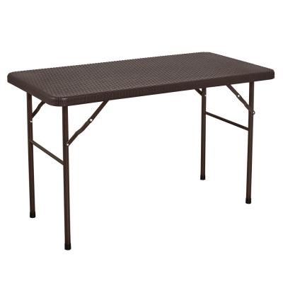 China MODERN RATTAN DESIGN 1.2M PLASTIC FOLDING TABLE for sale