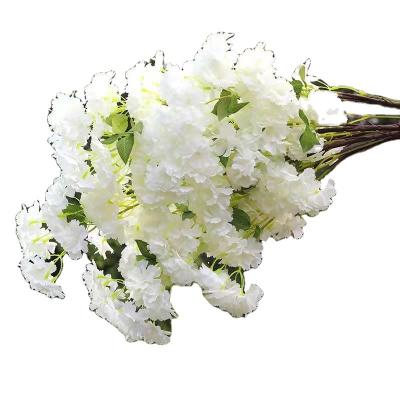 China Modern High Quality Colorful Silk Flower Cherry Blossom Branches Artificial for sale