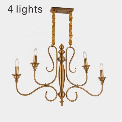 China 4 Light Modern Metal Modern Branch Shape Pendant Light Modern Dining Room Lamp Led Ceiling Kitchen Chandelier for sale