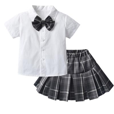 China ENGLAND STYLE new type top sale formal popular kindergarten school uniform kids skirt suit for sale