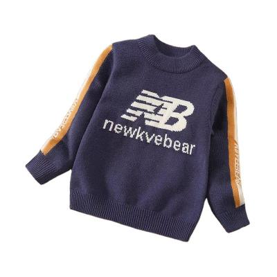 China Wholesale Kids Knitted Sweater Pullover High-necked Plus Size Cotton Kids for sale