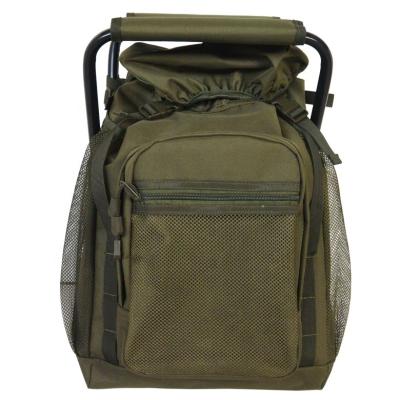 China UNIVERSAL Multifunctional Tactical Outdoor Hiking Camping Thermal Bag Backpack Cooler Fishing Bag With Folding Chair for sale