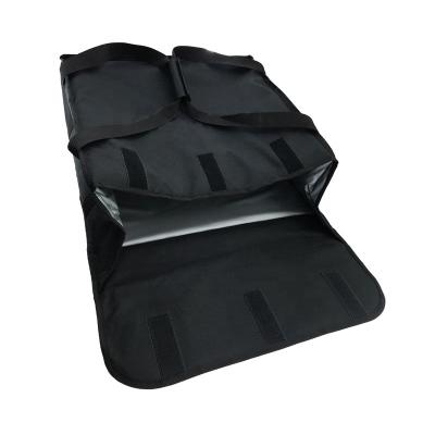 China Portable Insulated Vintage Food Pizza Delivery Cooler Thermal Carrier Bag In Black for sale