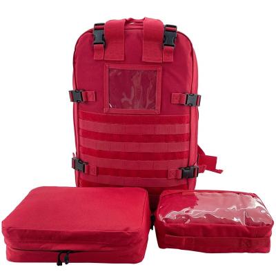 China Mountain Rescue Backpack Professional Medical Tactical Survival Bags Field First Aid Medical Kit Backpack Full Set Rescue YH210062 for sale