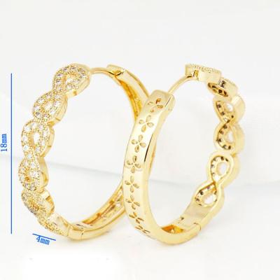 China 2021 FASHIONABLE factory direct sale simple and popular circle ladies gold plated earrings dangling earrings jewelry for sale