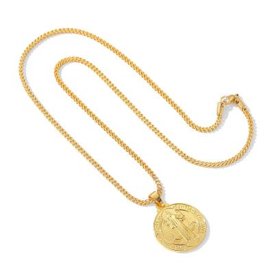 China 2021 Wholesale Price TRENDY Personalized Hip Hop Gold Plated Necklace Pendant for sale