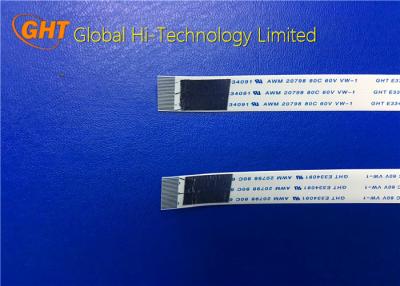 China Pitch 0.5mm Flexible Shielded FFC Cable Customized With Conductor Drouned for sale