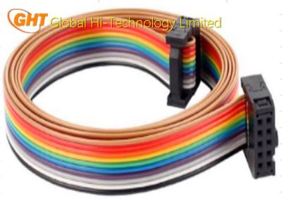 China Colorful Electrical Flat IDC Ribbon Cable Low Voltage 2 Pin To 60 Pin Available for sale