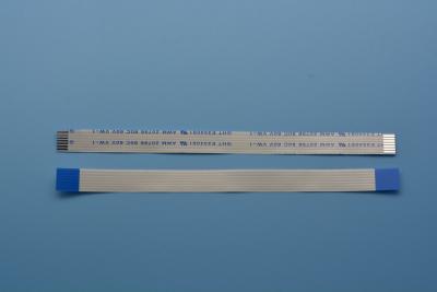 China 7Pin FFC Flat Ribbon Cable 1.0mm Pitch Same Side Contacts With Blue Supporting Tin Plated for sale