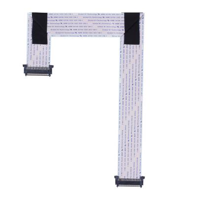 China 0.5mm 51 Pin Folding LVDS FFC Cable for sale