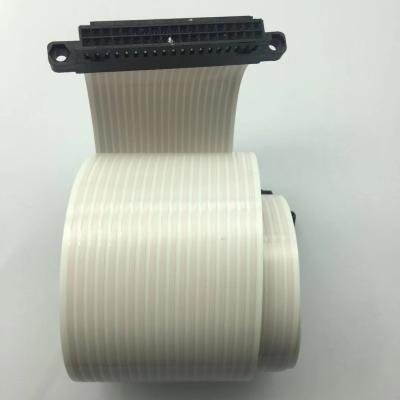 China Pitch 2.54mm Flat Ribbon Cable PET Insulation 30 - 30000mm With AMP Connector for sale