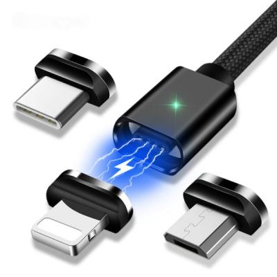 China Mobile Phone Types Best 3 in 1 USB 3A Fast Charging Magnetic Cable for IOS, Android Smartphones for sale