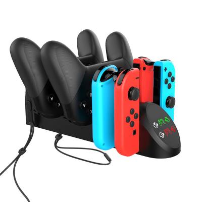 China ABS 2020 New 6 in 1 Charging Dock Charging Stand for Nintendo Switch Joy-Con Pro Controller for sale