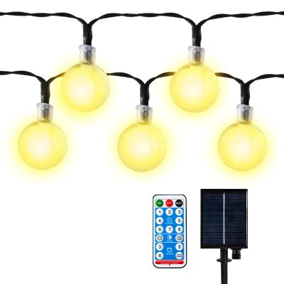 China Christmas Decoration New Style IP44 Outdoor Christmas Festival Decoration G40 Solar Bulbs 15 25 String Light for sale