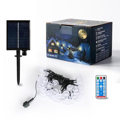 China Best Professional Garden Manufacturer RGB White Lighting Solar Power Ball String Light Warm for sale