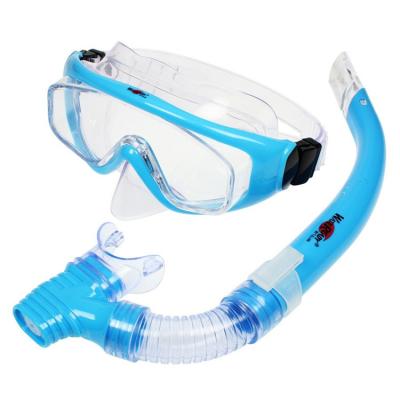 China Two Windows Professional Diving Mask and Air Intakes Goggles Breath Tube Easy Set for sale