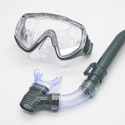 China Professional Two Window Full Face Mask Snorkel Face Full Go Pro Panoramic Full Snorkel Face Mask for sale