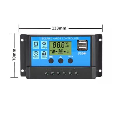 China Charger Controller New Product Factory Price Regulatot Pussy 12 Volt 24V 10 20 30A 40 50 60AMP PWM Smart Solar Charge Controller for sale