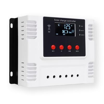 China High Voltage Power Charger Controller 30A 40A 50A 60A 50 Amp PWM Solar Panel Regulator 12V 24V 48V WIFI Solar Charge Controller with Apps for sale