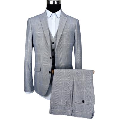 China Wholesale 3 Piece Suits Anti-Wrinkle Slim Fit Set Formal Business Men Suit for sale