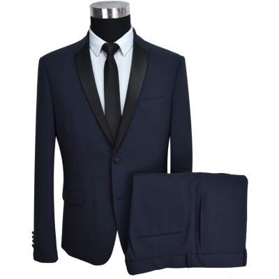 China Anti-wrinkle new design business high quality slim fit men's wedding suits set for men for sale